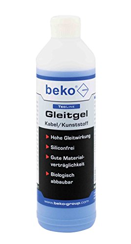 BEKO TecLine Gleitgel Kabel/Kunststoff 500 ml, 1 Stück, 299604 von Beko