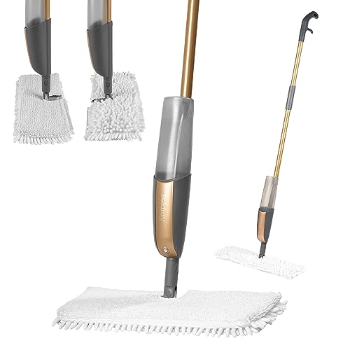 Beldray LA089472GRYMOB 150 Year Edition Double Action Spray Mop, Built-in Spray Function, 2 in 1 Easy Flip Head, Suitable for Vinyl, Wood and Tiled Floors, Easy Spray Trigger, Stylish Copper Design von Beldray
