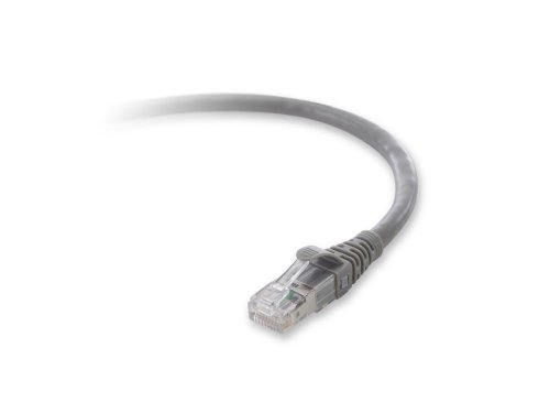 Belkin Cat. 6a Patch Cable, RJ-45 Male, RJ-45 Male, 25ft, Gray F2CP003-25GY-LS Ethernet-Kabel, 7.6m, grau, Stück: 1 von Belkin