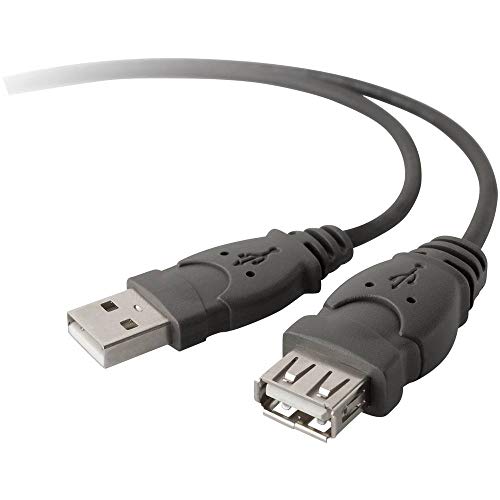 Belkin F3U134R3M USB 2.0/USB Verlängerungskabel schwarz, 3 Stück von Belkin