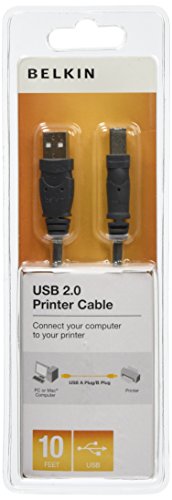 Belkin f3u154 – 10-sn 3 m USB A USB B schwarz Kabel USB – Kabel USB (3 m, USB A, USB B, männlich/männlich, schwarz, 480 Mbit/s) von Belkin