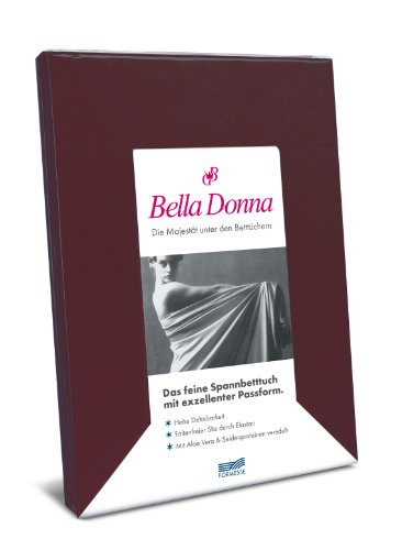 Spannbettlaken Bella Donna Jersey für Matratzen & Wasserbett 140-160 x 200-220 cm Carbernet von Satya