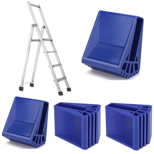 Hailo Ersatzteile - 4 Stück Leiterfüße, Anti-Rutsch und Verdickt - Gummifüße für Leitern, auch passend für Leiterfüße 63 x 17(Blau) von Belvanr
