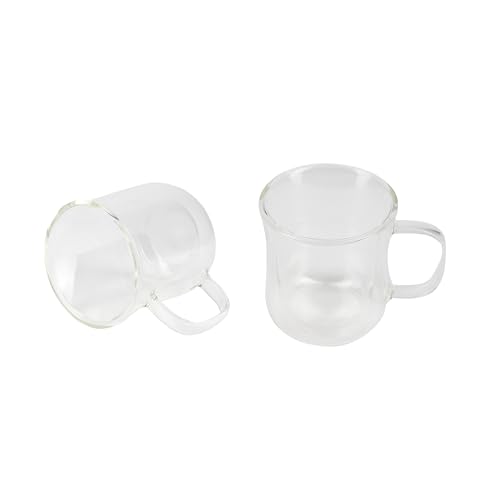 Bergner - Set mit 2 Gläsern à 230 ml, doppelwandig - Borosilikat - Für Kaffee- und Teeliebhaber - Leicht zu waschen - Mikrowellen- und spülmaschinenfest von Bergner