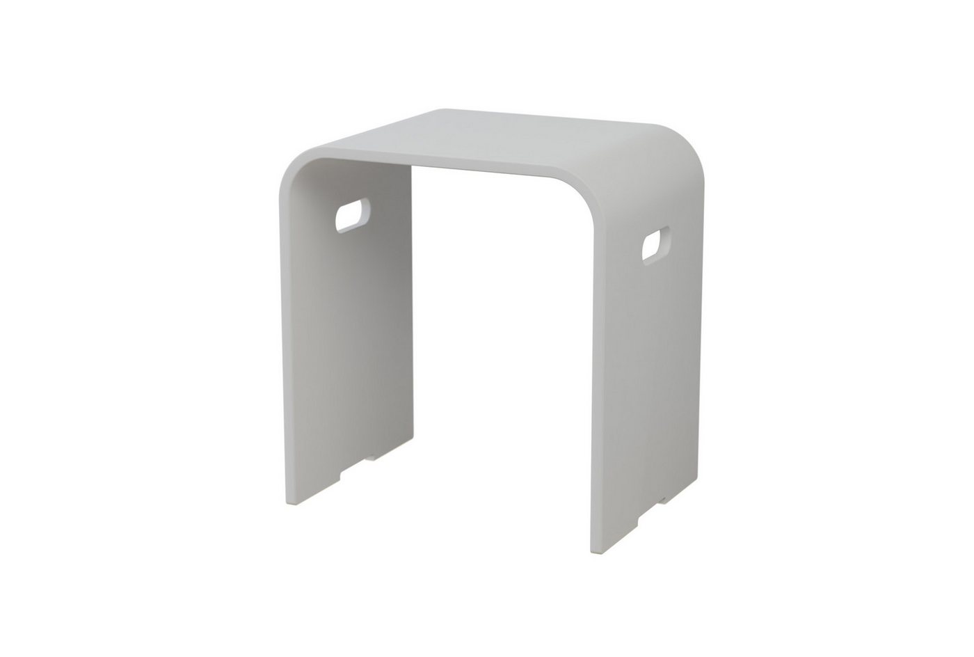 Bernstein Badhocker PB4002 (einsetzbar als Ablage- oder Sitzfläche), aus Mineralguss / Design Duschhocker / Sitzhocker / Matt von Bernstein