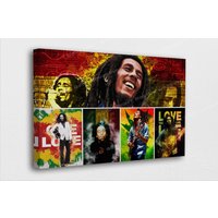 Bob Marley Kunst Leinwand Bild Collage Poster Gedrucktes Wandkunst Dekoration Poster Oder Leinwand Bereit Zum Aufhängen Geschenk von BestCanvasEver