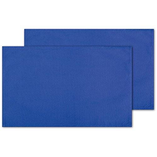 Bestlivings 2er Set Tischsets Platzset Tischuntersetzer Platzdeckchen Tischdeko Tischmatte Essensunterlage Maße 30x45 cm, Farbe: blau - Royalblau von Bestlivings