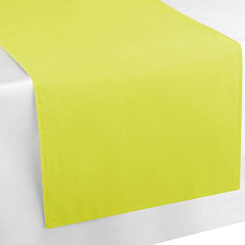 Bestlivings Tischläufer Tischband Tischuntersetzer 140x40 cm, schlicht und modern in vielen erhältlich (grün - olivgrün) von Bestlivings