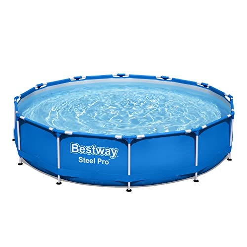 Bestway Steel Pro Frame Pool ohne Pumpe Ø 366 x 76 cm, blau, rund von Bestway