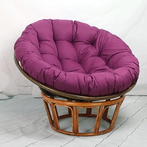 Bettschlange Papasansessel Kissen, Hängesessel Kissen, Stuhlkissen Outdoor, Rund Papasan Sessel, Sitzkissen Gartenstuhl, Kissen für Terrasse Rasen Hängesessel, Gartensessel(Stühle Nicht enthalten) von Bettschlange