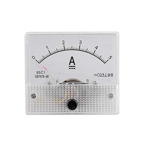 Voltmeter, DC Analog 85c1 Analog Panel Spannungsmesser Strom Voltmeter 2,5 Genauigkeit Spannung Analog Voltmeter Panel Für Schaltungstests(Gleichstrom 0–5 A) von Beufee