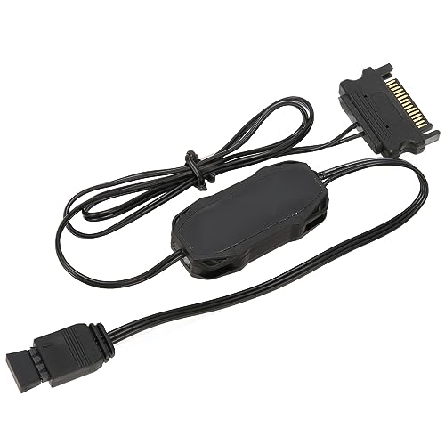 Bewinner ARGB-Controller, 5 V, 3-poliges RGB-Controller-Kabel, SATA-Netzteil, Lichtstreifen-Controller, -3-poliger ARGB-Anschluss, RF-Fernbedienung, Lüfter-Licht-Controller, von Bewinner