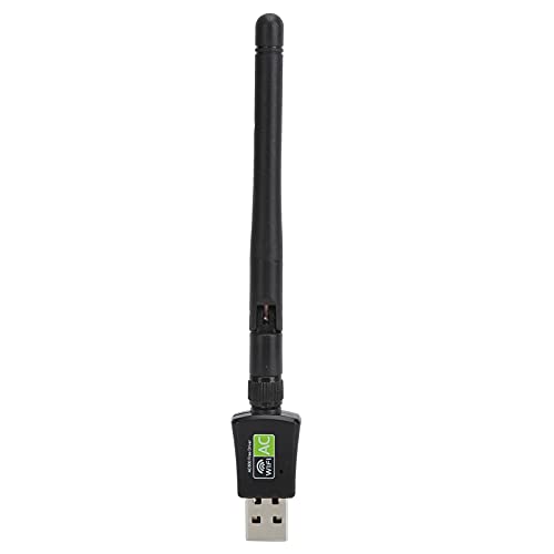 Bewinner Dual Band 5 GHz Wireless Adapter, USB WiFi Adapter Empfänger mit Antenne, Ethernet 600Mbps High Speed ​​USB WiFi Adapter, USB Wireless Netzwerkkarte, für PC Desktop Laptop von Bewinner