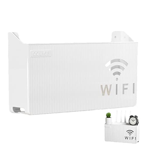 Bexdug Router Hider Box,Kleine Boxen für WLAN-Router - Router-Abdeckung, Steckdosenleiste und Kabelmanagement, Aufbewahrungskoffer, Hider-Rack-Organizer von Bexdug