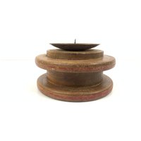 Kerzenständer Aus Holz | Eisen Kerzenständer| Wohnkultur Kerze| Handarbeit| Ausstellungsraum Dekor von Bharatkakhazana