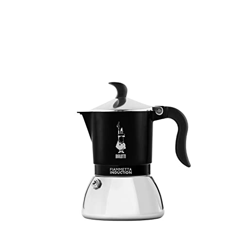 Bialetti Kaffeemaschine, Aluminium, Steel, Schwarz, 2 Tassen von Bialetti