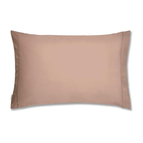 Plain Dyed Cotton Percale Rose Tan 200TC Housewife Pillowcases 50 x 80 cm (2) von Bianca Cotton Soft