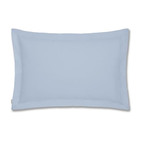 Plain Dyed Cotton Perkal Blue 200TC Oxford Pillowcase 50 x 80 cm von Bianca Cotton Soft