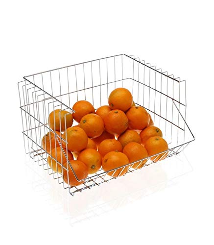 Basket Chromed (27 x 22 x 34 cm) von BigBuy Home