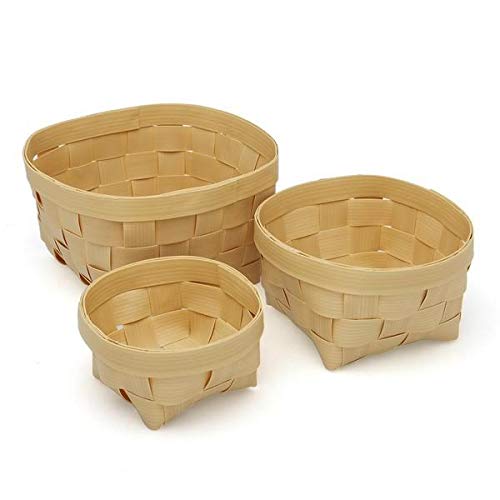 Basket set polyethylene Circular 3 Pieces von BigBuy Home