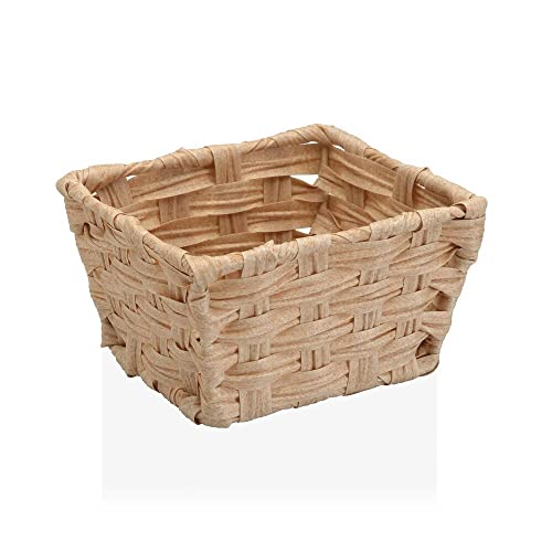 Beige Polyethylene Basket (14 x 9 x 16 cm) von BigBuy Home