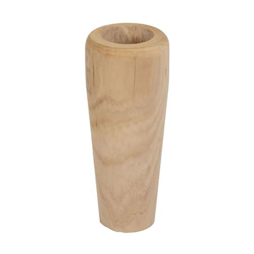 BigBuy Home Vase Natur Paulownia-Holz, 20 x 20 x 48 cm von BigBuy Home