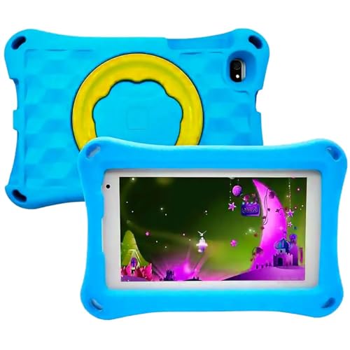 BigBuy Tech Interaktives Tablet für Kinder, K714, Blau, 32 GB, 2 GB RAM, 17,8 cm (7 Zoll) von BigBuy Tech