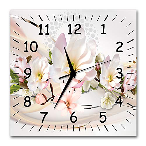 BM Funk Quarz Wanduhr Funkwanduhr Funkwanduhren Funkuhr Funkuhren kein Ticken lautlos geräuschlos leise modern ohne Tickgeräusche groß XXL Wohnzimmer Küche Magnolie Blumen 9470-1a SZ BM Funk Quarz Wanduhr Funkwanduhr Funkwanduhren Funkuhr Funkuhren kein Ticken lautlos geräuschlos leise modern ohne Tickgeräusche groß XXL Wohnzimmer Küche Magnolie Blumen 9470-1a SZ von Bilder-Manufaktur