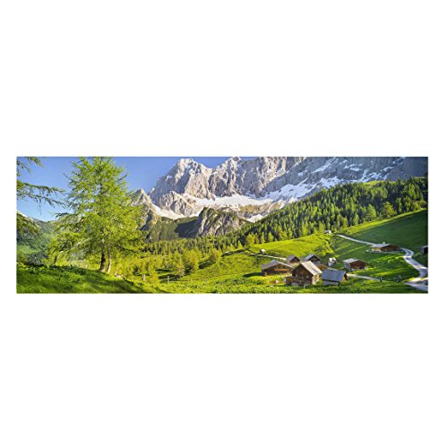 Bilderwelten Top Leinwandbild Natur Panorama 1:3 40 x 120cm Steiermark Almwiese von Bilderwelten