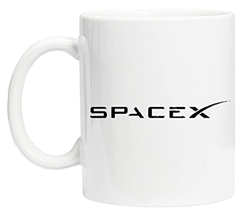 SpaceX Weiß Keramik Becher Tasse Für Tee Kaffee White Ceramic Mug Cup For Tea Coffee von Bioclod