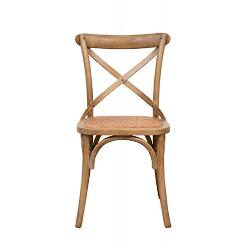 Biscottini, 86 x 50 x 45 cm, Holz, hergestellt in Italien, Vintage-Stühle für Esszimmer, Holzstühle, Küchenstühle, 85x45x43 cm von Biscottini