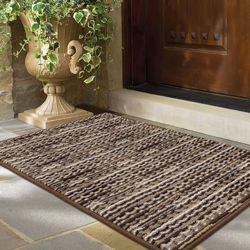 Biscpro Fußmatte 60x90cm Schmutzfangmatte Innen,rutschfeste Waschbar Fussmatte,Sauberlaufmatte Teppich Floor Mat für Eingangsbereich,Haustür,Patio,Flur,Garten,Porch von Biscpro