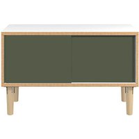 BISLEY Sideboard Poise, POS1007W623 verkehrsweiß, olivegrün 100,0 x 45,0 x 62,1 cm von Bisley