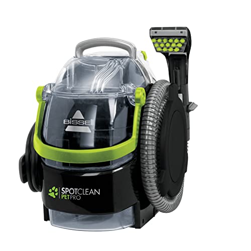 BISSELL SpotClean Pet Pro | Reiniger für Haustier-Flecken | Ideal für Teppiche, Treppen, Polster & Auto | Leistungsstarker Motor | Leicht und Kompakt | 84dB | Inklusive Zubehör | Schwarz/Grün | 15585 von Bissell