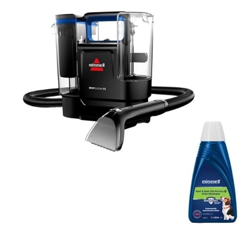 Set von BISSELL® SpotClean® C5 + ﻿Spot & Stain Pet Pro Oxy Reinigungslösung 1L | Fleckenreiniger | Bodenreiniger | Teppichreiniger | Für Teppiche, Polstermöbel, Auto & Mehr | 3861N + 20343 von Bissell