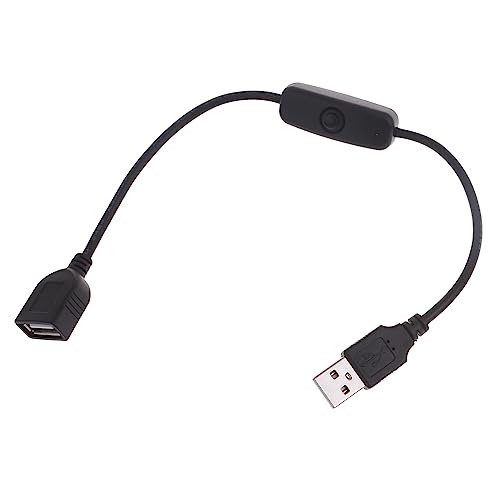 Bjebndd 30 Cm USB Kabel Mit Schalter EIN/AUS. Kabelverlängerung USB Lüfter Netzteil Leitungsadapter Umschaltbar Für USB Lampe Netzteilkabel Mit Schalter von Bjebndd