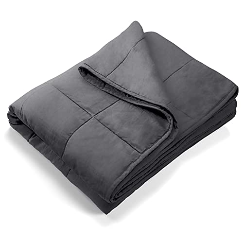 Gewichtsdecke Therapiedecke weighted blanket, 135 x 200 cm, 6 kg, schwere Decke beschwerte Decke Gewicht Decke für Erwachsene, mit Aufbewahrungstasche für Stressabbau, besseren Schlaf, Einschlafhilfe von Björn&Schiller