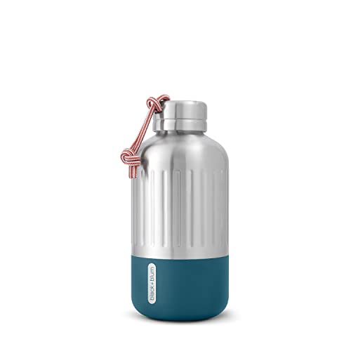 BLACK + BLUM Explorer Isolierflasche | Ozean | 650 ml | Trinkflasche Thermo hält 24h kalt & 12h heiß | 100% auslaufsicher | Paracord-Trageschlaufe | BPA-frei | extrem robuste Thermosflasche von BLACK + BLUM