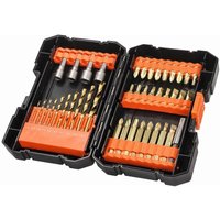 A7227 -xj - Set von 41 Teilen zum Schrauben und Bohren Titanio von Black & Decker