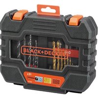 Black&decker - A7233 -xj - Spiel mit 31 Teilen zum Schrauben und Bohren in einer einfachen Transportkasse. Titanio Broks von Black & Decker