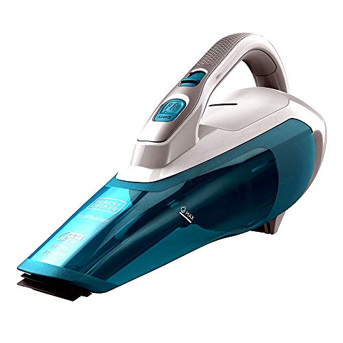 Black+Decker WDA315J 10.8 V, 1.5 Ah Akku-Handstaubsauger Dustbuster, 2-in-1, Nass-Trocken-Sauger, Handsauger beutellos, Blau, Weiß von Black+Decker