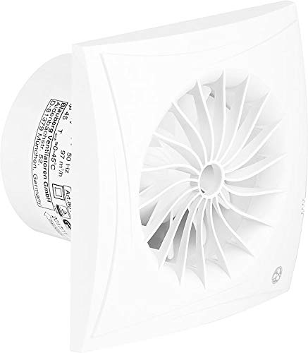 Blauberg Kleinraum-Ventilator Sileo 100 T Nachlauf - 97 m³/h WC Bad Lüfter Abluft von Blauberg