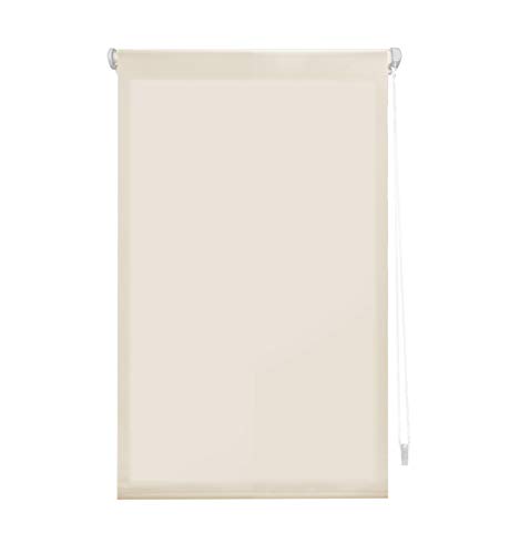 Blindecor Aure | Lichtdurchlässiges Rollos für Fenster und tür ohne bohren mit klämmträger - Beige, 67 x 180 cm (BxH) | Stoffgröße 64 x 175 cm | rollo klemmfix lichtdurchlässig von Blindecor