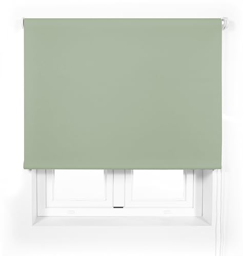 Blindecor Premium lichtdurchlässiges Rollo nach Maß | Pastellgrün | Rollo 70 x 165 cm (Breite x Höhe) Stoffgröße 67 x 160 cm | lichtdurchlässiges Rollo mit 38 mm Rohr, robuster und eleganter von Blindecor