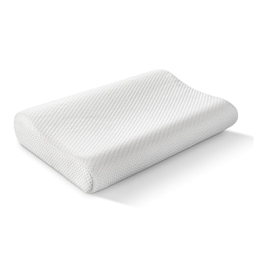 BlinqBlinq Memory Foam Kopfkissen für Ergonomische Unterstützung & Druckentlastung 60x40 cm, Nackenstützkissen Seitenschläferkissen für Rücken & Bauchschläfer, Nackenkissen Antischnarch-Kissen von BlinqBlinq