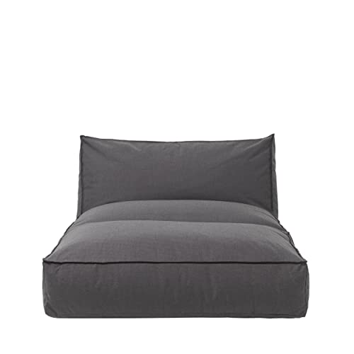 blomus Outdoor-Bett -Stay- | Relaxliege für Balkon, Garten, Terasse | Wasserabweisend | 120 x 190 cm | Coal von Blomus