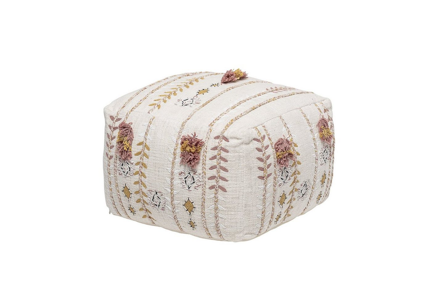 Bloomingville Sitzhocker Bloomingville Pouf Creme Weiß von Bloomingville