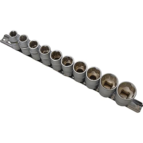 BLUE SPOT Sockets On Rail 10 Piece 1/2in Drive von Blue Spot Tools