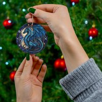 2024 Dragon Jahr Weihnachten Keramik Ornament Fantasy Weihnachtsgeschenk Cute Christmas Neues Tier Geschenk von BluebirdMuseBoutique