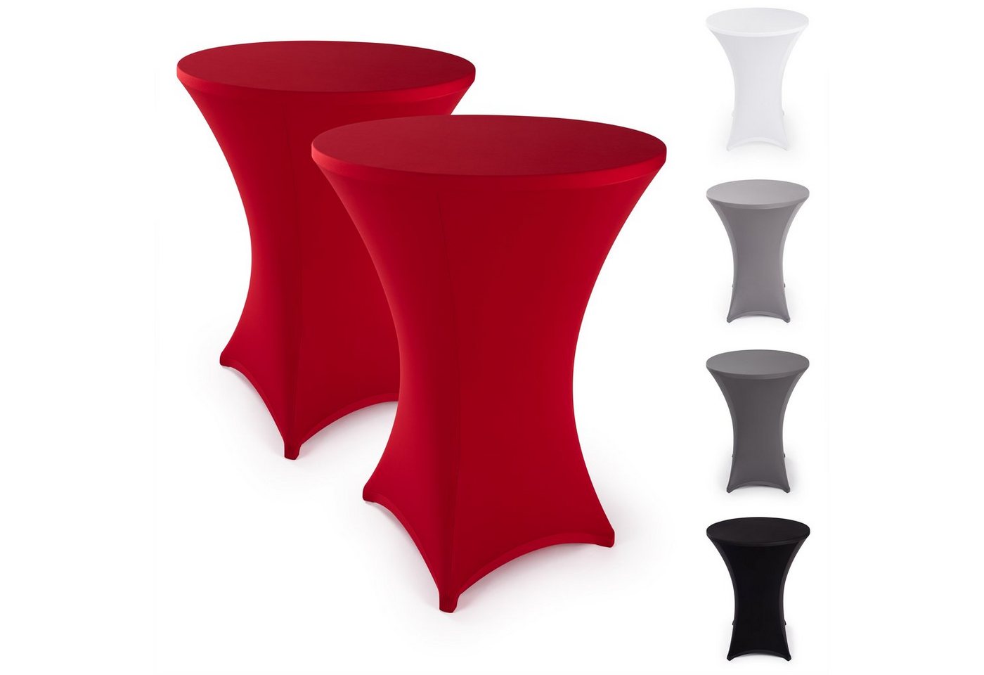 Hussen-Set Stehtisch, Blumtal, Elegante Stehtischhusse für Bistrotische von Blumtal